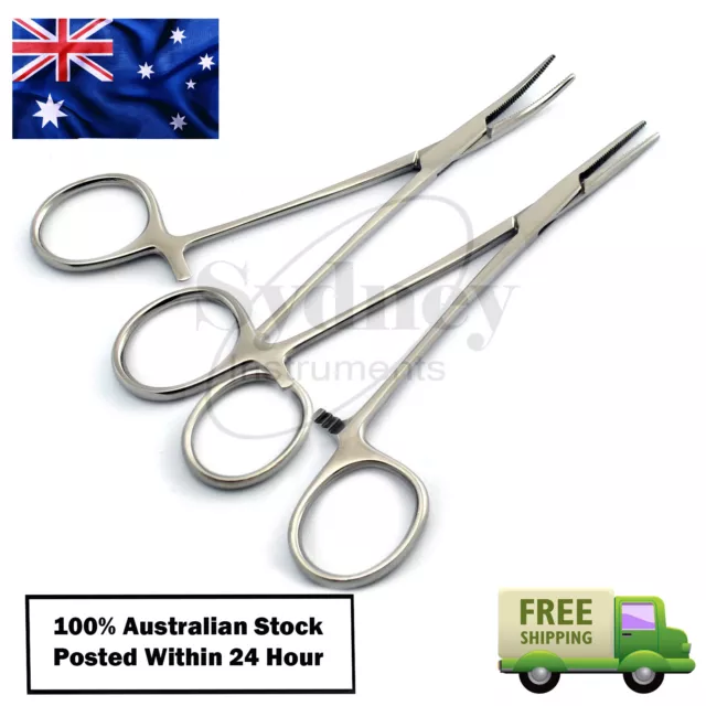 Mosquito Surgical Clamp Hemostat Locking Forceps Micro Serrated Tip Pliers