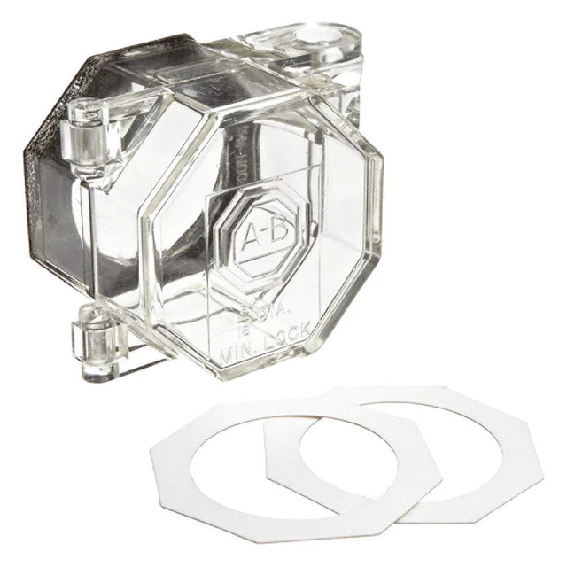 BRADY PBL6 Push Button Lockout,Clear,3/16 In Dia.