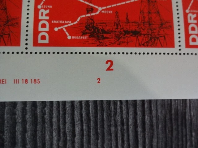 Ddr 1966: Kpl. Bogen Postfrisch Mi 1227 Petrochemie Dv Fn 2 3