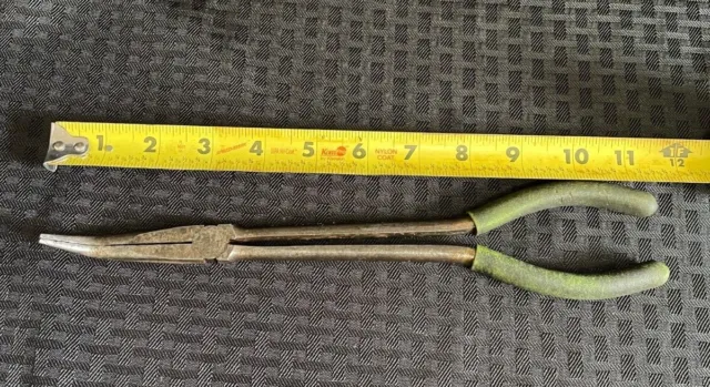 MAC Tools 11" Bent Nose Needle Nose Pliers P112BN-G Green Made in USA