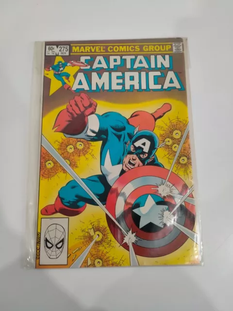 Captain America Vol 1 No 275 Nov 1982  1st App of 2nd Baron Zemo Marvel Comics