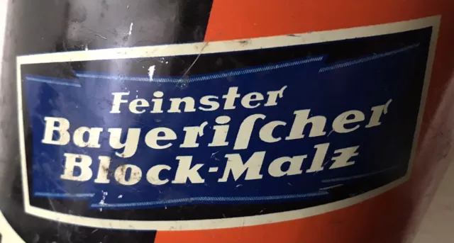 Sehr Sehr Alte Schöne Blech Dose Block Malz Gegen Husten Rarität Top !!!!!! 3