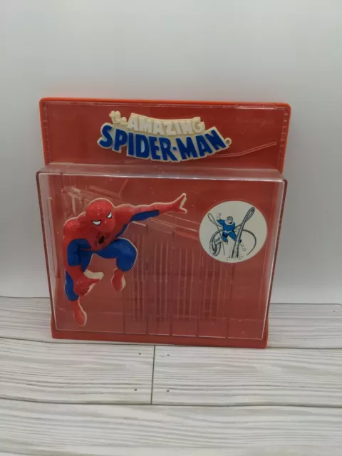 Vintage 1984 Marvel Comics Superior Toy Amazing Spiderman Roll a Coin Bank