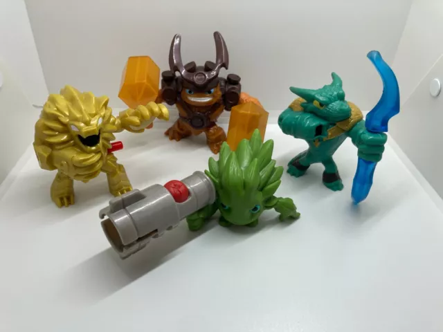 LOT x4 FIGURINES Skylanders Trap Team Food Fight MC DONALD'S MAC DO JOUET TOY