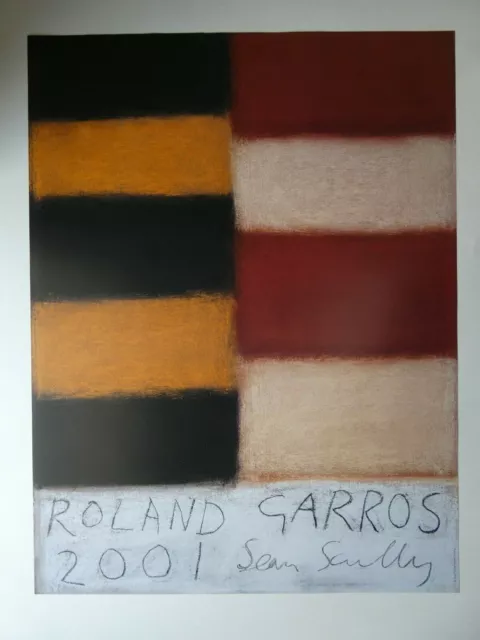 Sean SCULLY (1945) - Roland Garros 2001, Farboffsetlithografie, signiert