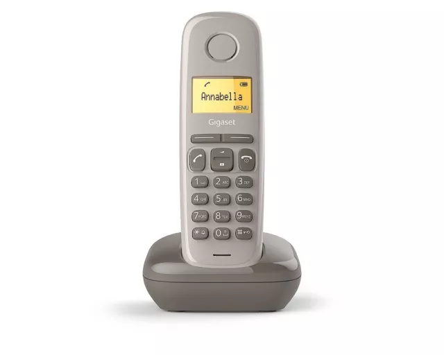 Gigaset A170 Solo Téléphone fixe sans fil DECT/GAP Taupe Version Française