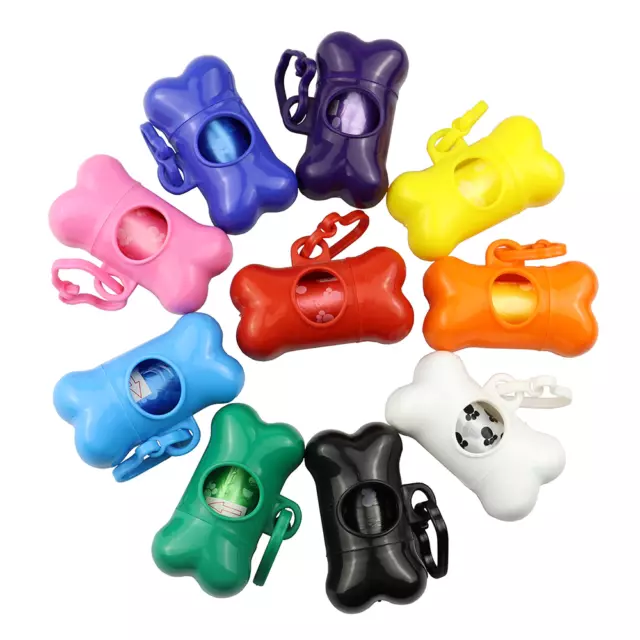 Bone Shaped Pet Dog Poop Bag Dispenser Carrier