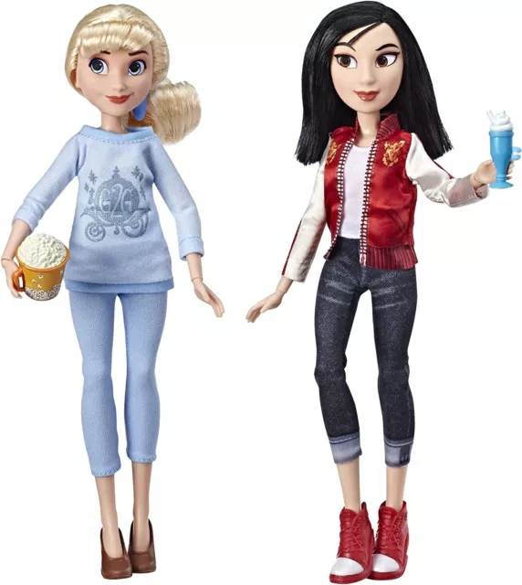 Disney Wreck It Ralph Princesses Dolls : Cinderella & Mulan RARE Gift Idea NEW