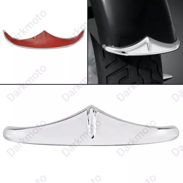Chrome Front Fender Leading Edge Tip Trim Accent For Harley Touring Street Glide