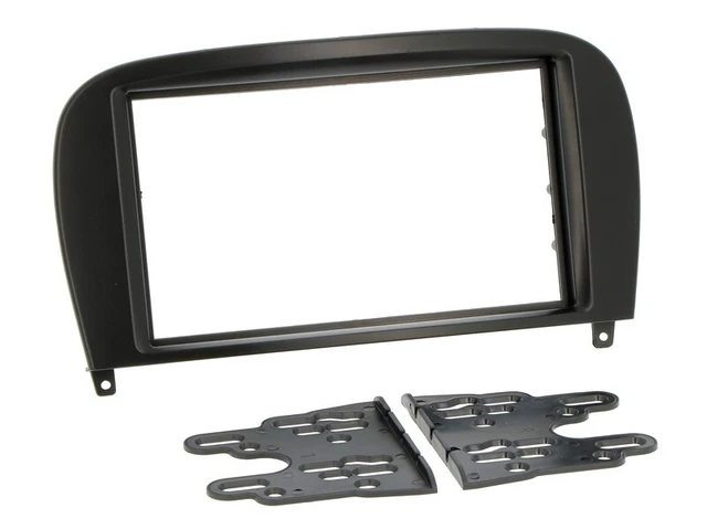 Kit De Montage Autoradio Double DIN Pour Mercedes Classe C W203, CLK W209, Viano Vito - Cadre Métallique Noir - 4
