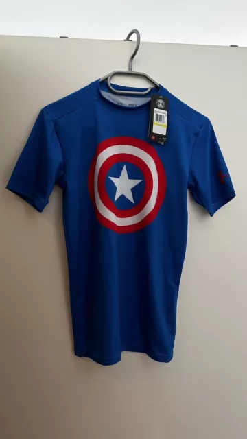 Under Armour Heat Gear Compression Shirt „Captain America“