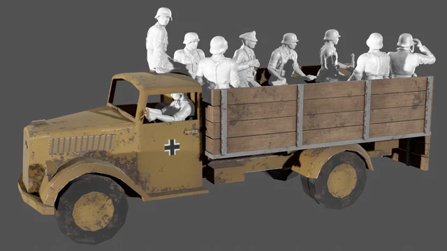 WW2 British Airborne Figuren-Set – 10 Figuren Aus Resin, Unbemalt | 3D-Druck Von 3DJson