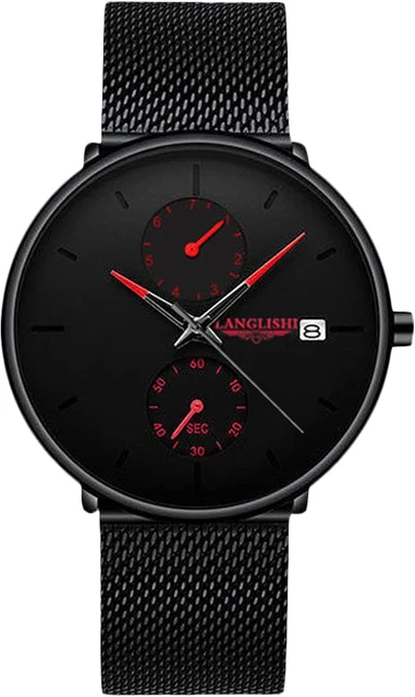 Orologio Uomo RORIOS Al Quarzo Con Cinturino In Acciaio, Datario E Luminoso – Elegante E Resistente - 3