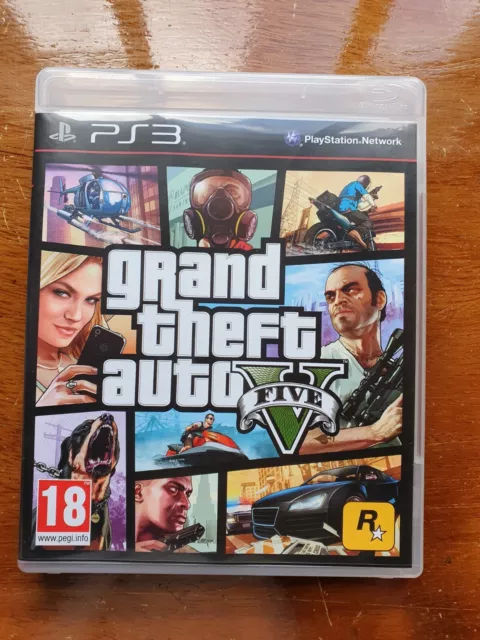 Grand Theft Auto 5 V - Ps3 Playstation 3 Game Complete -  Case Manual & Map Mint