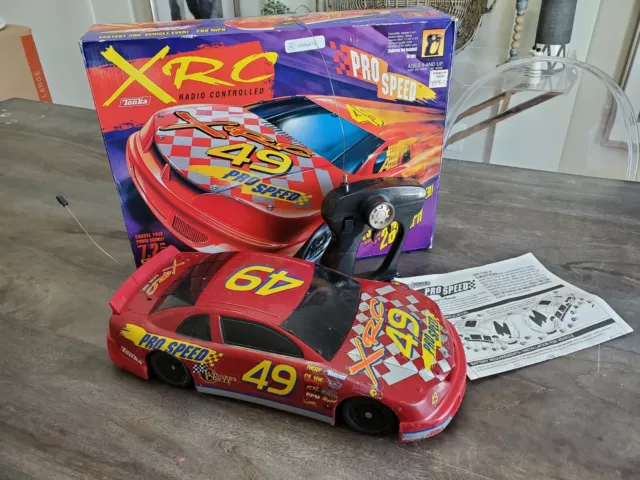 VINTAGE XRC KENNER Tonka Pro Speed R/C Red #49 Car 1/14 1997