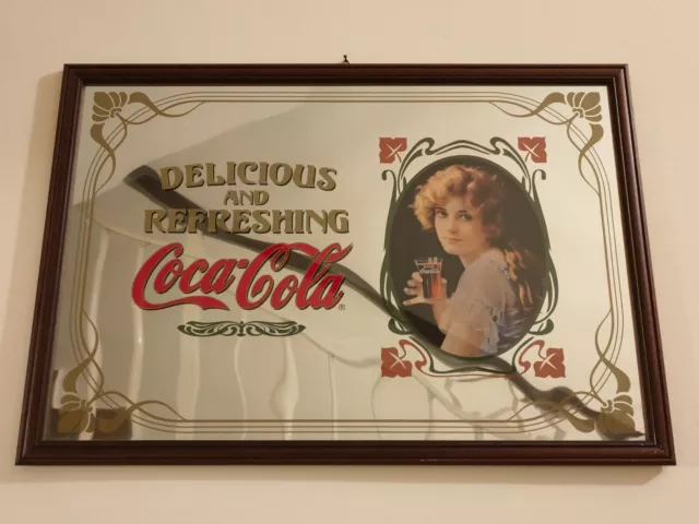 Quadro Specchio Vintage Coca Cola originale da collezione Quadro Specchio Vintage Coca Cola originale da collezione