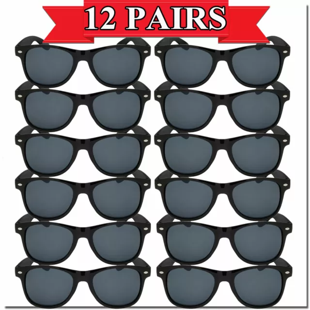 Wholesale Bulk Sunglasses Mens Womens Classic Shape 12 Pack New With Tag