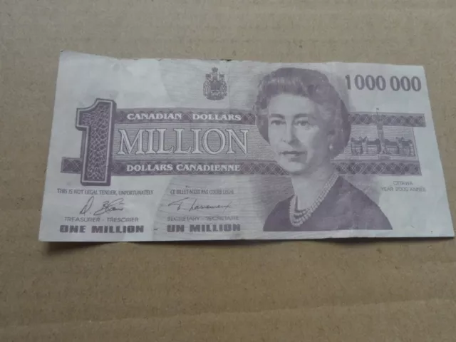 2000 1,00,0000 Dollars Banknote,(Novelty) .