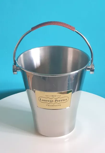 Laurent Perrier Champagne Ice Bucket With Leather Handle