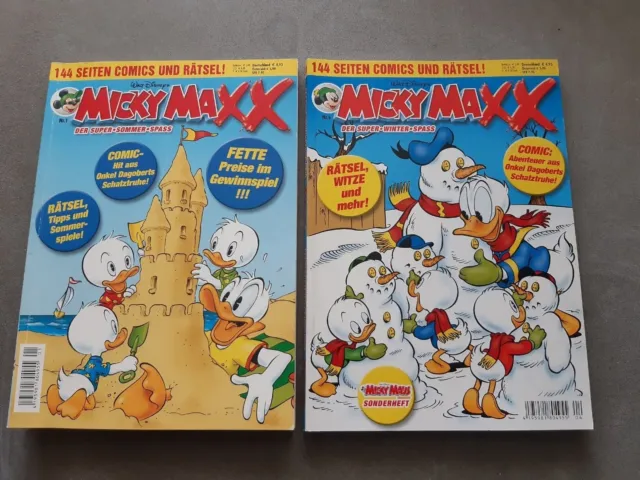 2 x Walt Disneys Micky Maxx, Band 1 + 4, Ehapa, neuwertig
