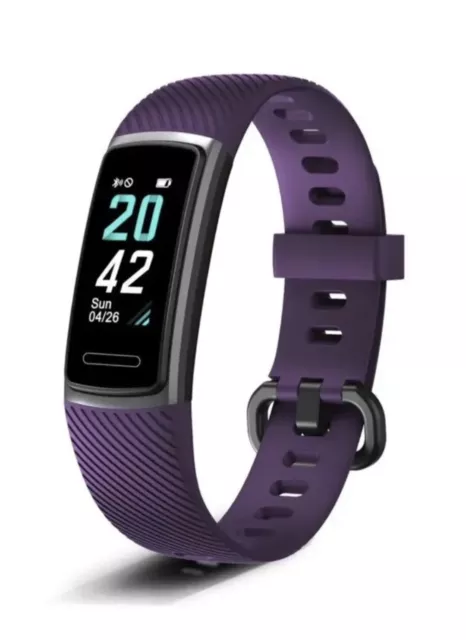 Letsfit ID152 Fitness Tracker Smart Bracelet with Sleep Monitor, IP68, Purple