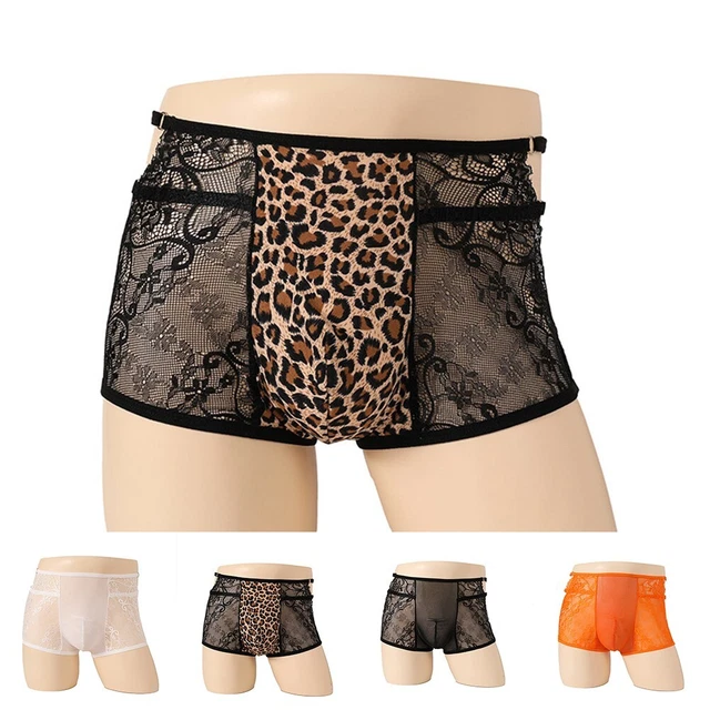 Culotte Homme Érotique BDSM - String Dentelle, Harnais, Style Soumis