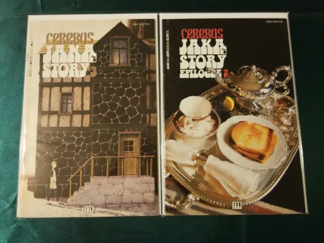 CEREBUS #116 and 138~JAKA'S STORY PART #3~DAVE SIM ARTWORK~2 ISSUE LOT