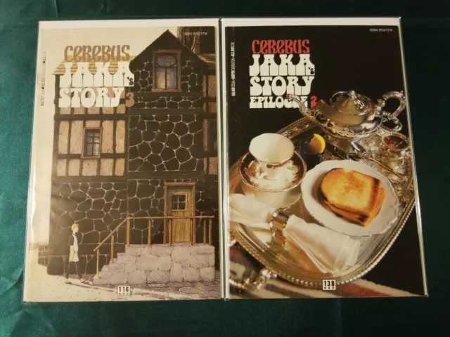 CEREBUS #116 and 138~JAKA'S STORY PART #3~DAVE SIM ARTWORK~2 ISSUE LOT