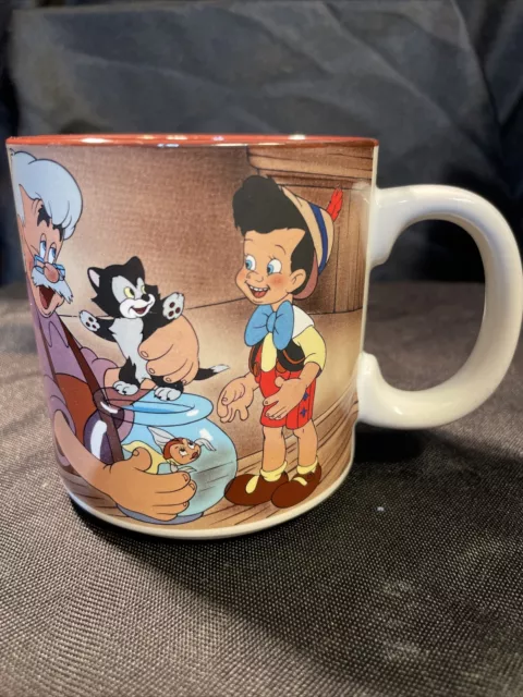 Vintage Walt Disney Pinocchio & Geppetto Coffee Cup Mug