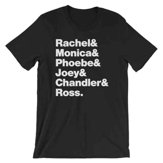 Friends T-Shirt.  Black White Gray or Red Premium Soft Cotton TV Show Tee.
