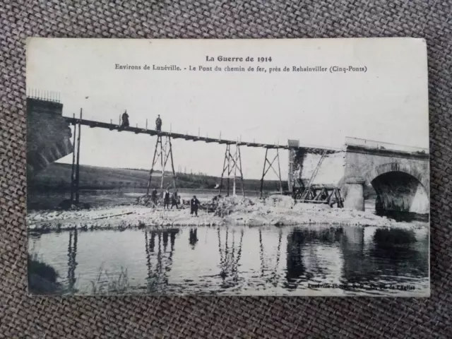 Cpa Surroundings De Lunéville Railway Bridge Near Refainviller