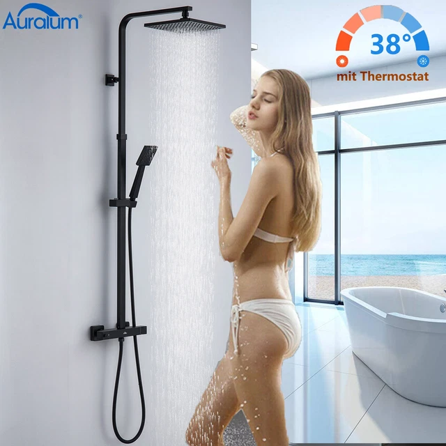 Colonna Doccia Termostatico Miscelatore In Ottone Display Digitale LED - Foto 5