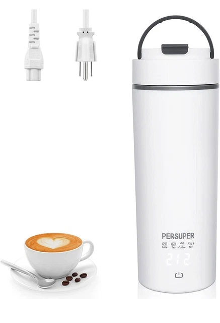☕PERSUPER Portable Kettle Electric  Travel Kettle 400ML Fast Boil Auto Shut-off.