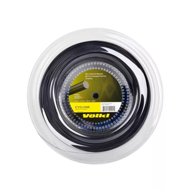 New Volkl Cyclone Tennis String Reel  200m/17Ga./ 1.25mm