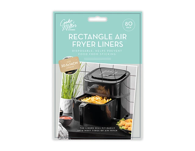 80X RECTANGLE AIR Fryer Disposable Liner Sheets Greaseproof Paper 14 x