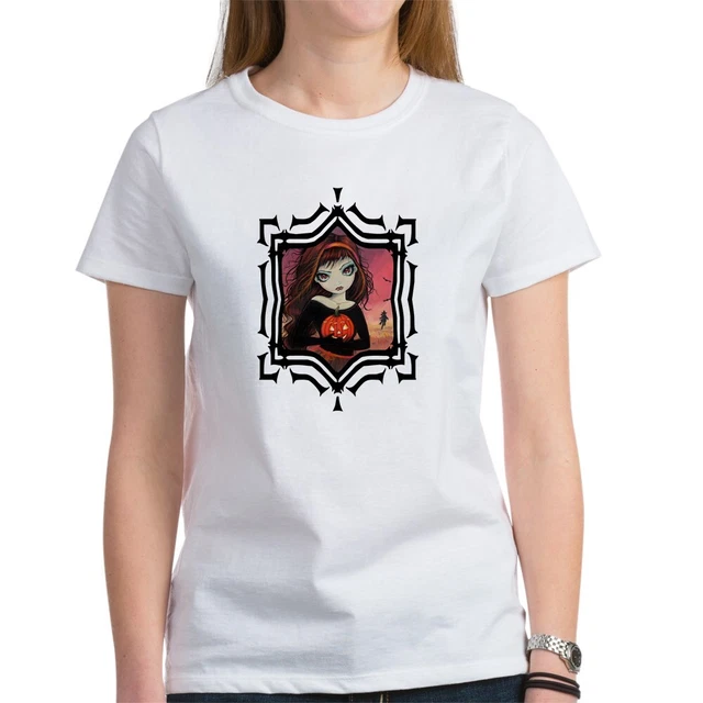 CafePress Autumn Fire Halloween Art Women's T Shirt Women's T-Shirt (633362606)