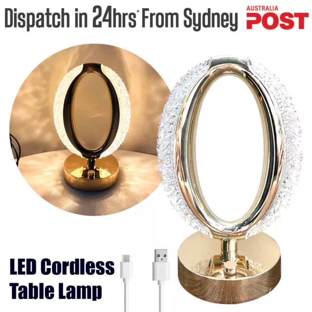 LED Cordless Table Lamp Bedside Touch Control Dimmable Rechargeable Light Star