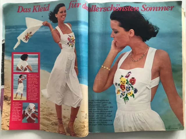 Burda Moden Nähmuster Magazin Sommer Mode Urlaub Barbie Mai 1976 2