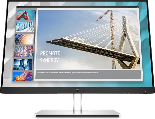 HP E-Series E24i G4 61 cm (24 Zoll) 1920 x 1200 Pixel WUXGA Schwarz, Silb #EG207
