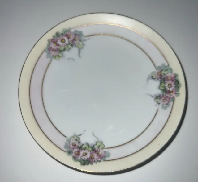 Gotham Austria Bone China 6” DIA Daisy Hand Painted Porcelain Plate
