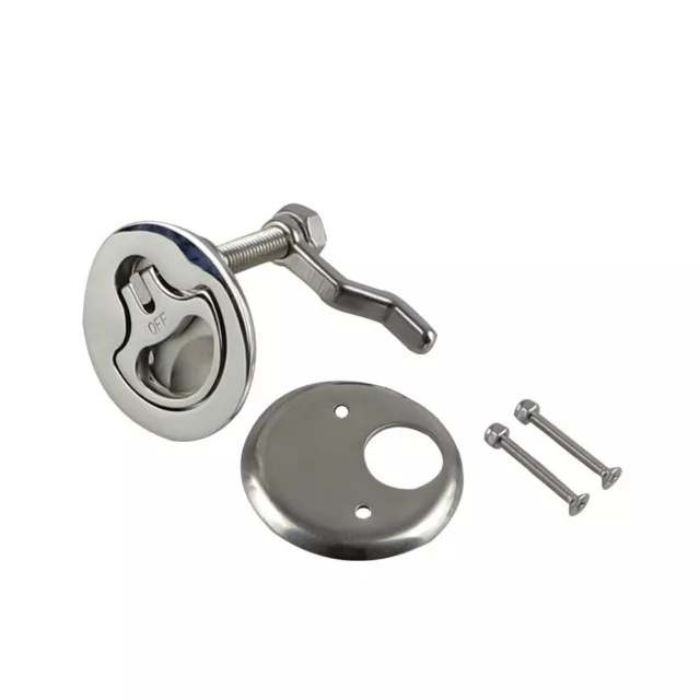 316 Stainless Steel Marine Boat Hatch Latch Turning Lift Handle Flush Mount