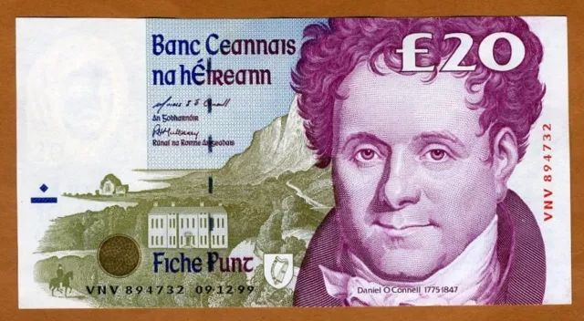 Ireland Republic, 20 pounds, 1999, P-77 (77b), UNC
