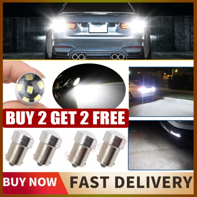 2+2 Car 1156 BA15S 382 P21W COB SMD LED 2W Turn Tail Backup Reverse Light Bulb