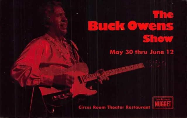 Postcard NV: Buck Owens Show, The Nugget Casino, Reno, Nevada, 1970's