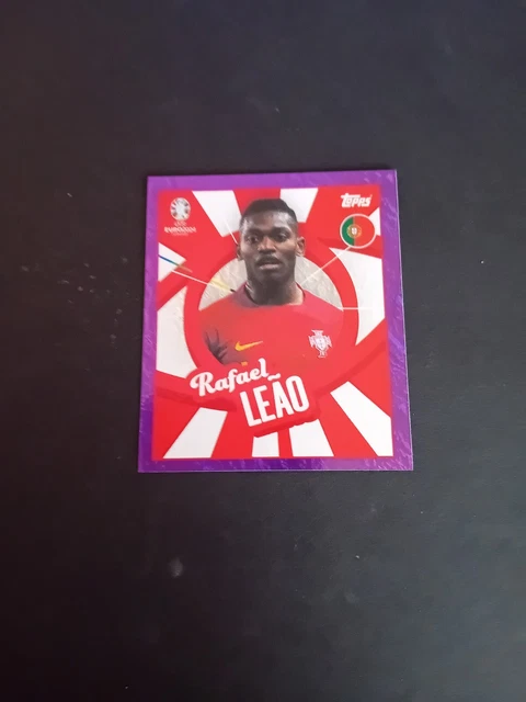 Topps EURO 2024 - Rafael Leao Portugal - Parallèle Or Suisse - Autocollant