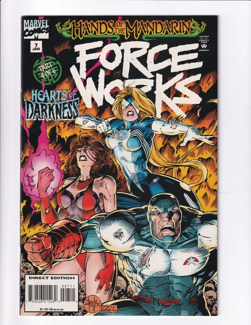 FORCE WORKS-MARVEL COMICS-7  1994-DIRECT EDITION-VOL. 1-ISSUE #7 Bag/Boarded