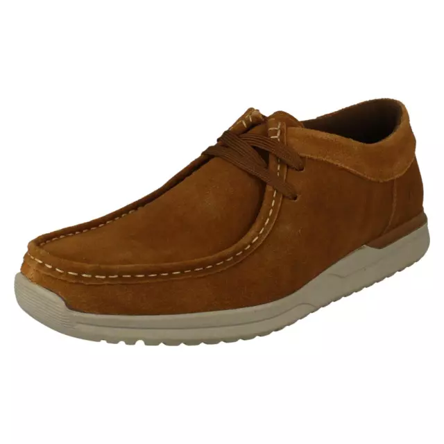MENS HUSH PUPPIES Tan Suede Everyday Casual Shoes Hendrix Lace Up $63. ...