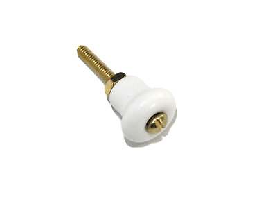 Porcelain Knob With Brass Plated Screw For Cabinet Drawer Door