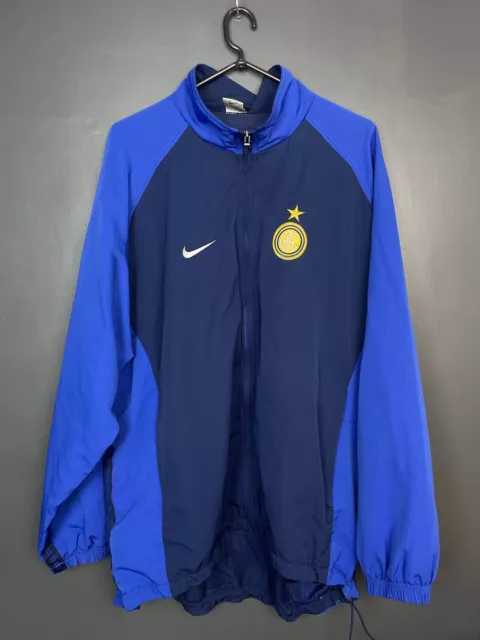 Inter Milan 1998/1999 Training Football Jacket Nike Vintage Shirt Size L Adult
