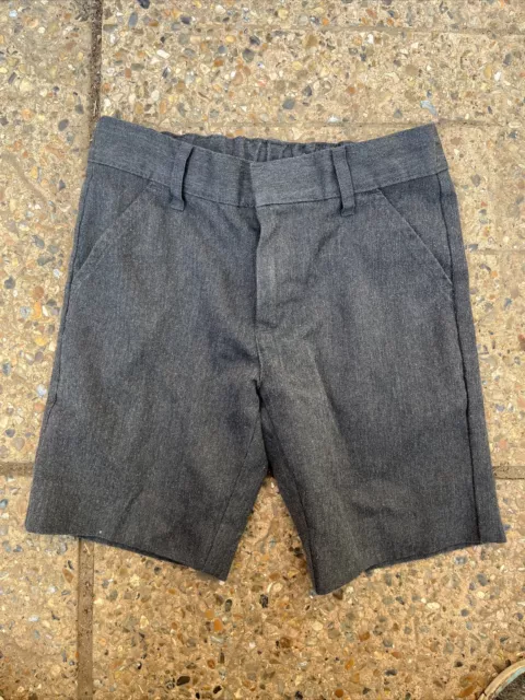 Pantaloncini scuola grigio regolabile vita per bambini età 4 anni
